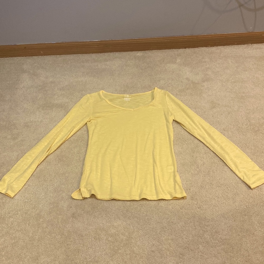 Long sleeve yellow shirt